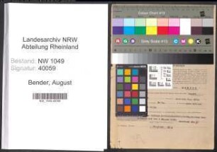 Entnazifizierung August Bender , geb. 09.05.1897 (Beamter)