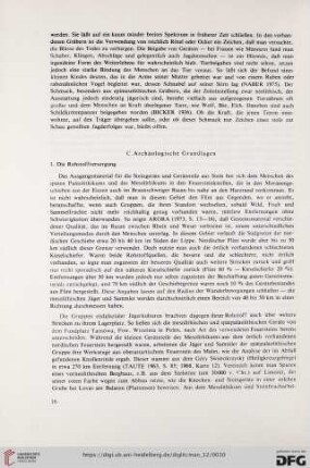 C. Archäologische Grundlagen