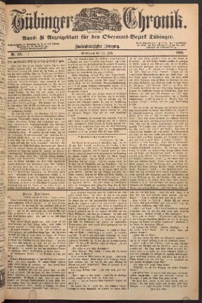 14. Juli (Nro. 161) - 18. Juli (Nro. 165)