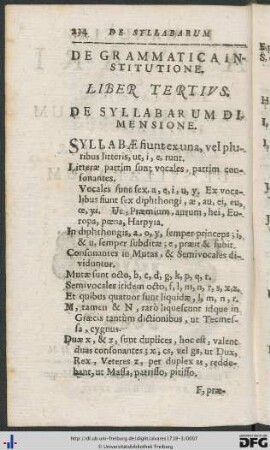 De Syllabarum Dimensione.