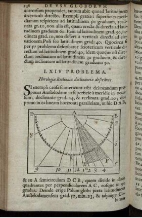 LXIV Problema. Horologia Reelinara declinantia describere.