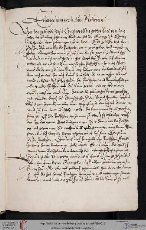 Paracelsus, Vierter Kommentar zum Matthäusevangelium (Fragment)