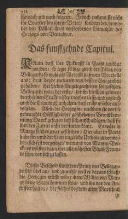 Das funffzehende Capitul