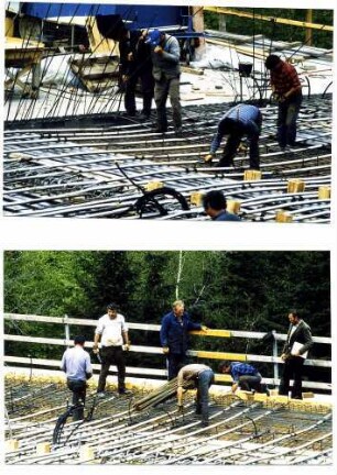 Maustobelviadukt Bewehrung, Überbau, Spannglieder