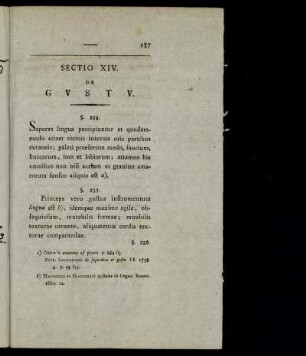 Sectio XIV. De Gustu