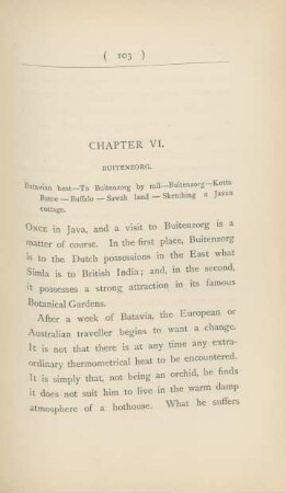 Chapter VI. Buitenzorg.