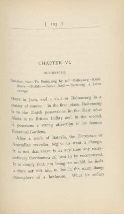 Chapter VI. Buitenzorg.