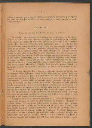 Capítulo III : Viaje de los dos habitantes de Sirio y Saturno