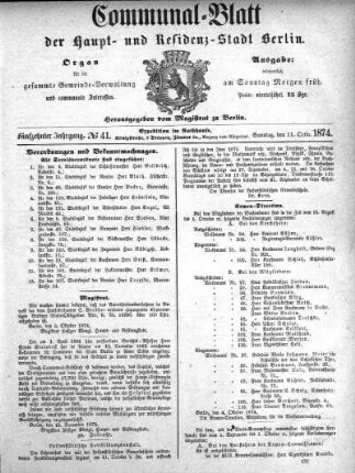 1874,41: No. 41, 11. Oktober 1874