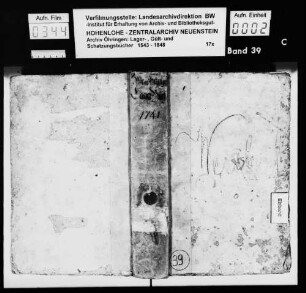 Lager- und Gültbuch über Weißbach (Konzept).