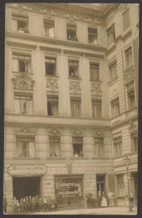 Ansichtskarte Wäscherei und Restauration, Kopischstraße
