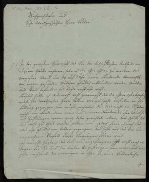Brief von Wilhelm Boettner an Wilhelm Wille