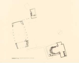 Stadthalle und Stadttheater, Siegen: Ranggeschoss 1:200 (Foto von Inv.Nr. 36916)