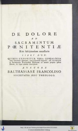 De dolore ad sacramentum poenitentiae rite suscipiendum necessario.
