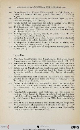 Porzellan (Nr. 514-544)