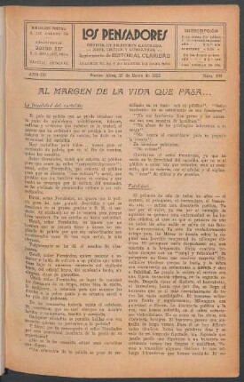 Al margen de la vida que pasa...