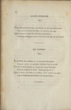An die Entfernte.