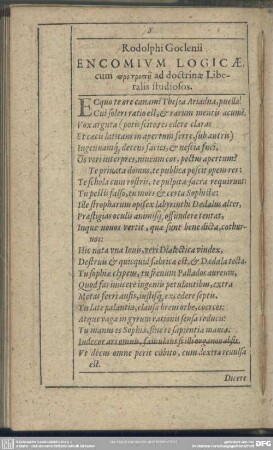 Encomium Logicae