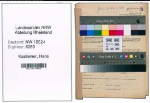Entnazifizierung Hans Kastleiner, geb. 18.06.1907 (Kaufm.Angest.)