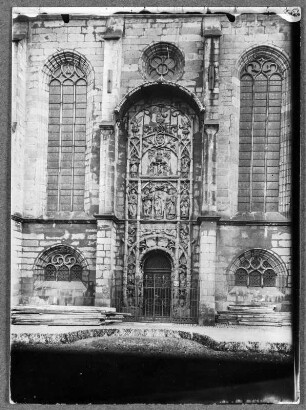 Portal der Schloßkirche zu Chemnitz : Chemnitz. Schloßkirche. Astwerkportal (Hans Witten) am nördlichen Seitenschiff