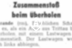 Zusammenstoß beim Überholen
