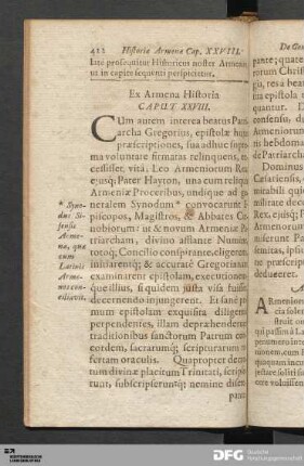 Ex Armena Historia Caput XXVIII.