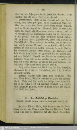 321. Der Schlüssel zu Gnandstein