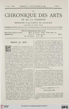 Nr. 25 (15 Juillet)