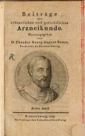 Beiträge zur öffentlichen und gerichtlichen Arzneikunde, 1