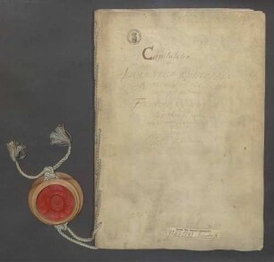 Wahlkapitulation des Bischofs Franz Christoph von Speyer.
