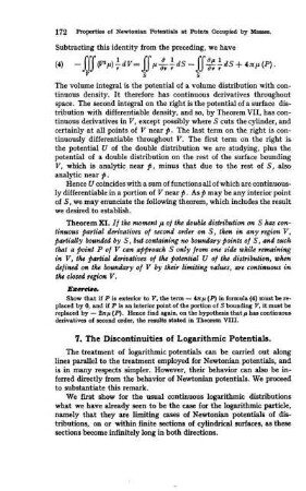 7. The Discontinuities of Logarithmic Potentials.