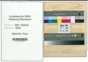 Entnazifizierung Paul Machnik , geb. 26.08.1892 (Polizist)