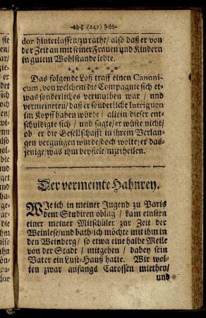 Der vermeinte Hahnery.