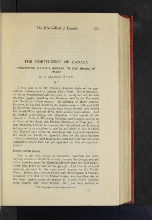 The North-West of Canada.