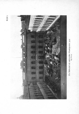 Tafel 2 Die Bibliothek als militärisches Hauptquartier 1919.