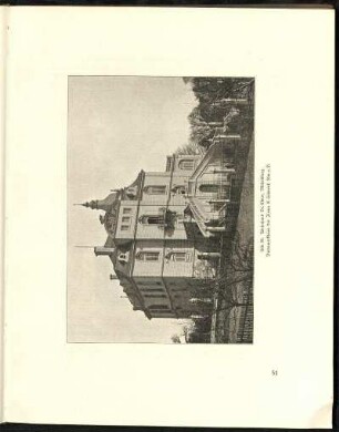 Abb. 50. Wohnhaus Dr. Ebner, Michelsberg. Betonwerksteine der Firma E. Schwenk, Ulm a. D.