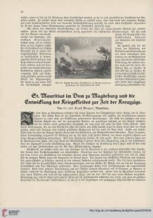 32: St. Mauritius im Dom zu Magdeburg und die Entwicklung des Kriegeskleides zur Zeit der Kreuzzüge