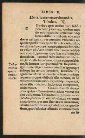 De testamentis ordinandis. Titulus. X.