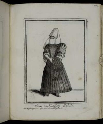 Fraw im Kirchen Habit