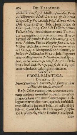 Sect. II. Problematica