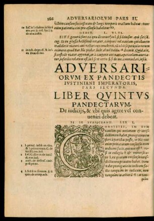 Liber Quintus Pandectarum.