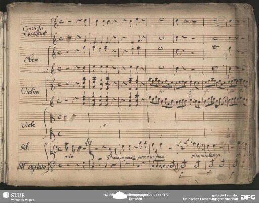Aria: "Piano un poco" in C-Dur