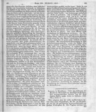 Hesse, K. G.: Über das Schreien der Kinder im Mutterleibe vor dem Risse der Eihäute. Leipzig: Brockhaus 1826