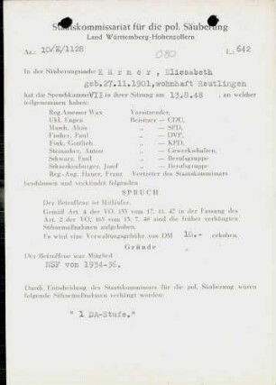 Kärner, Eliesabeth