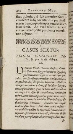 Casus Sextus. - Casus Decimus.
