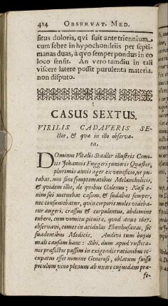 Casus Sextus. - Casus Decimus.