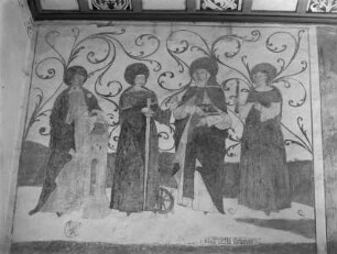 Vier heilige Jungfrauen ( Barbara, Katharina, Odilia und Genovefa?)