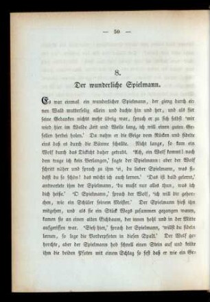 8. Der wunderliche Spielmann.