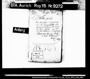 Die Gesuche der Interessenten am Schwerinsgroden um Wiederherstellung des durch die Sturmflut zerstörten Deiches