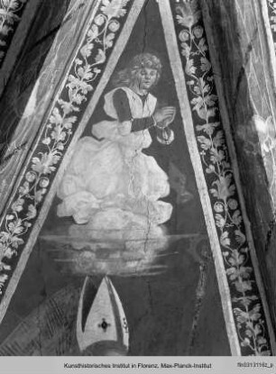Chorfresken : Gewölbefresken : Kirchenvater Augustinus oder Ambrosius